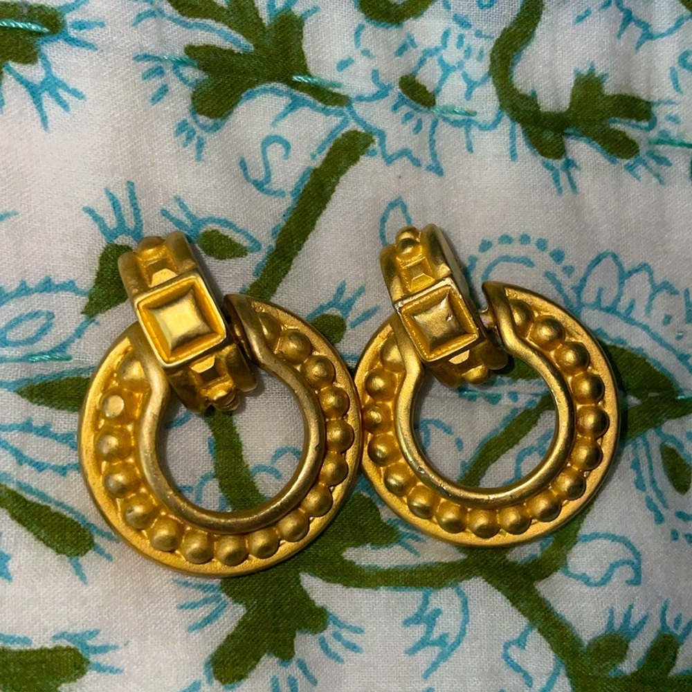 VINTAGE GIVENCHY GOLD EARRINGS
